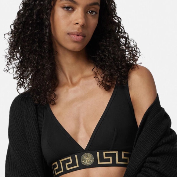 NWT Versace Greca Triangle Bikini Top - Picture 6 of 6